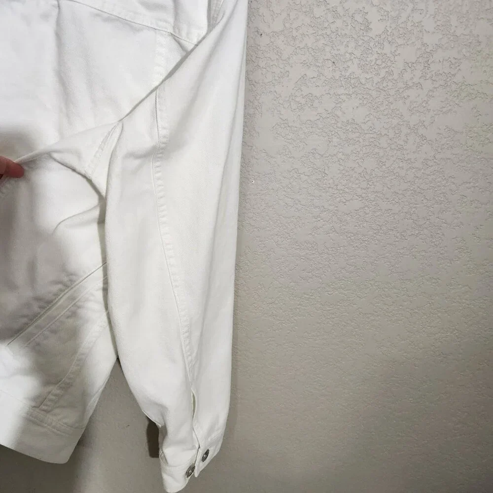 Ralph Lauren Jean Jacket 3X White - Picture 11 of 16